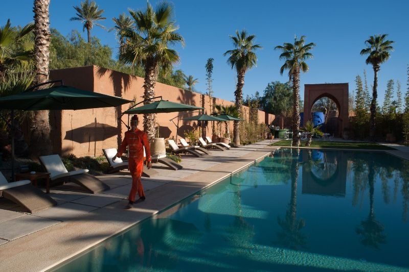 Tigmiza Boutique Hotel & Spa Ouled Jelal Luaran gambar The swimming pool at the Ouarzazate hotel